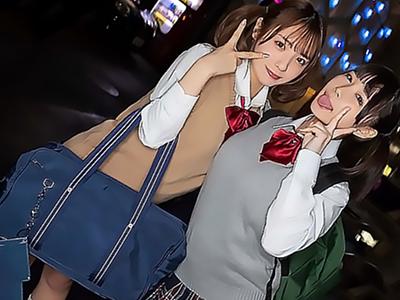 ＜痴女×JK＞超絶可愛い2人のJKさん‼ハーレム逆3Pで痴女責めしてすごテク責めからの膣奥パコでハメまくるｗｗｗ
