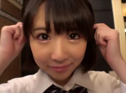 【パパ活美少女】半端なく可愛い清楚系美少女がJKコスでおじさんチンポを挿入し騎乗位で自ら腰を振りイク♡