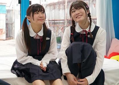 【マジックミラー号】修学旅行で田舎から東京へ来た可愛いJK2人をナンパし保健体育の特別講義で勃起チンポをキツマンに挿入!