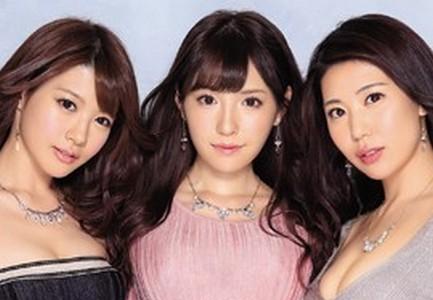 【美女×ハーレム】「私たちがいっぱいシテあげる♥」美人痴女3名が1本の勃起チンポをレズりながらヌク!