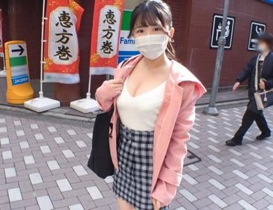 【爆乳女子大生×ナンパ】服の上からでも余裕で分かる爆乳JDをナンパし極上パイズリからギンギンの勃起チンポをキツマンに挿入