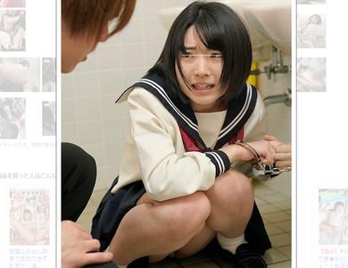 【JK×レイプ】「恥ずかしいから見ないでーーｯ!」公衆トイレでセーラー服の美少女JKが男子生徒に犯される!