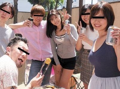 【同窓会BBQ×中出し】大学時代の同窓会BBQで1人部屋で休んでいる隙を見つけて中出しで彼氏持ち巨乳を寝取るチャラい男!
