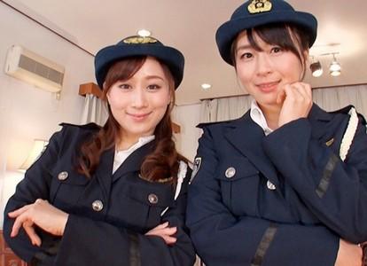 【婦人警官×ハーレム】「大好き...」耳元で囁き言葉責めしながら勃起チンポをハーレム痴女プレイでヌク美人婦人警官2人♥