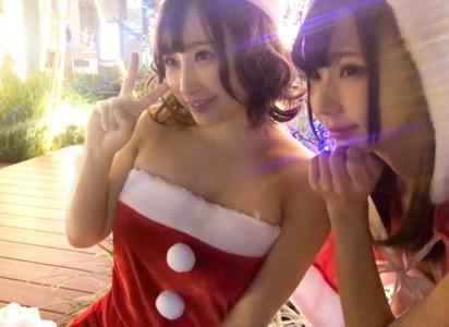 【巨乳美女×サンタコス】可愛く巨乳なサンタコスをしたキャンペーンガール23歳をナンパしホテルで勃起チンポ挿入しイカせる♥