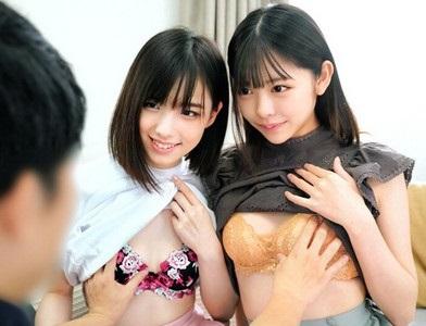 【素人×ハーレム】『童貞君を探し出し筆下ろしできたら賞金』企画に挑んだ仲良し女子2人が童貞君を逆ナンし勃起チンポをヌク♥