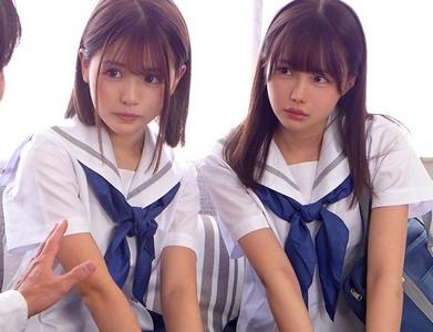 【JK×ハーレム】「先生♡いっぱい中にちょーだい♥」ロリ顔スレンダー美少女JK2人が誘惑痴女プレイで先生と中出しエッチ!