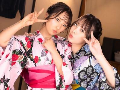 【宅飲み×乱交】『可愛い浴衣のエロ美少女』田舎の夏祭り終わりにナンパした浴衣美少女2人と宅飲みから乱交中出しセックスに!