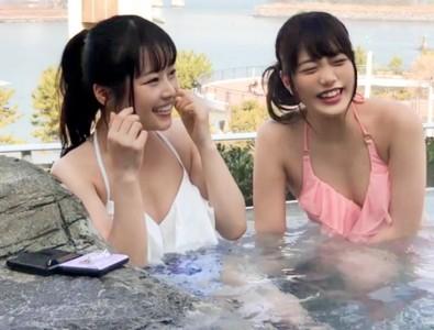 【美少女JD×ナンパ】＜イベントナンパ＞インスタ映えを狙いプールに来ていた美少女JD2人をナンパしキツマンにチンポ挿入