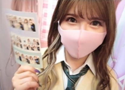 【ギャルJK×ハメ撮り】ハーフ顔の強烈に、否!猛烈に可愛いギャルJKがミニスカ制服から悩殺パンチラ→ラブホでハメ撮り!