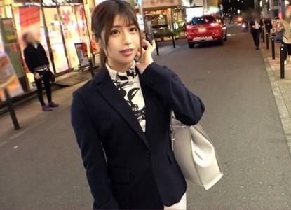 【アラサーOL×ナンパ】上品で可愛い美人OL30歳をナンパ♥やらしいランジェリーとスーツ姿のまま極太チンポでガン突き！
