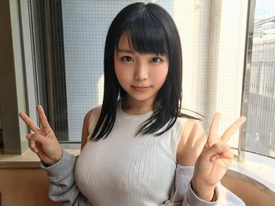 【爆乳美少女】『この可愛さで爆乳!』半端なく可愛い爆乳Hカップ美女がやらしい青下着でラブホエッチ♥マジ可愛いです!