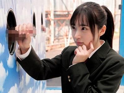 【マジックミラー号】『彼氏のチンポ当ててください!』企画に挑んだ激カワJKが見事外してミラー越しの彼氏の前でセックスを!
