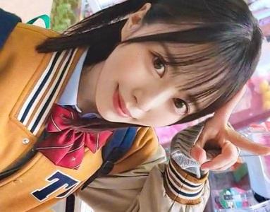 【美少女JK×ラブホ】可愛い顔に可愛い青チェック柄ミニスカ制服JKを隙あらばパンチラ撮影からラブホでイチャラブエッチ♥