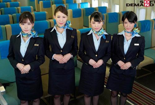 「制服・下着・全裸」でおもてなし またがりオマ○コ航空12 中出し便