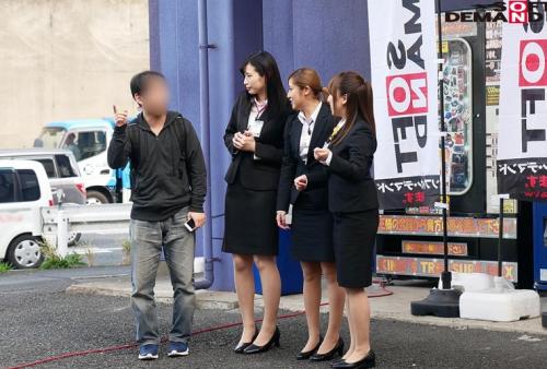 SOD女子社員 マジックミラー号と店舗で初めての逆ナンパ研修 デカチン 早漏チ○ポ 連射チ○ポをハーレムプレイで射精天国