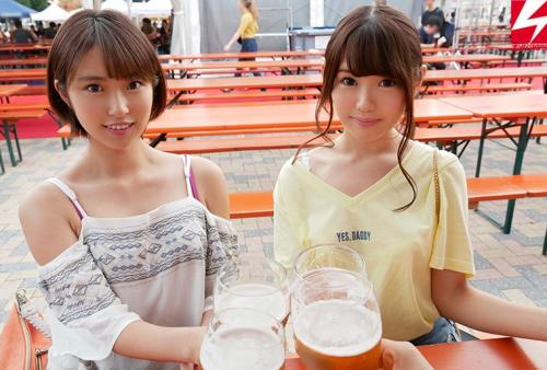 女子大生限定！ ビールフェスナンパ2019！！ほろ酔いエチエチJD2人組みはラブホ連れ込み即OK！！ハッチャケ乱交SEXパーティーしちゃいました！！