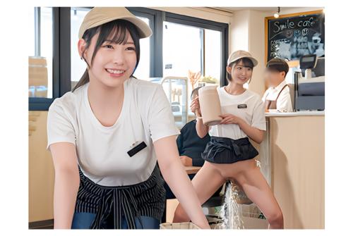 【制服女子】『どんな時でも笑顔で接客‥』激ピスされながら、潮吹きながら笑顔で接客を保つ顧客満足度抜群のカフェ店員さん！