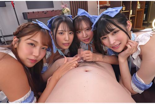 【メイド×ハーレム】『たくさん癒して差し上げますね♡』ご主人様を誘惑しながらなんでもご奉仕しちゃうセクシーメイドたち！