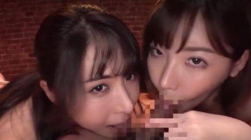 大量発射不可避！美女ふたりのねっとりフェラでザーメン出し尽くし！