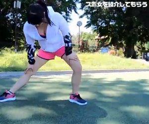 巨乳な陸上女子とホテルでセックス。ホテルに着くとすでにパンツに染みができるほど濡れ濡れ