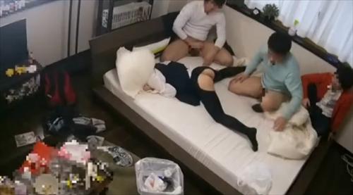 黒髪ポニーテールのリーダータイプの美少女を閉じ込めて凌辱する映像