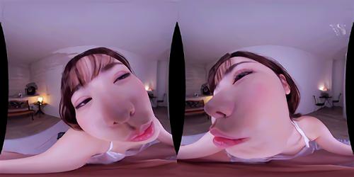 完璧な姿も何も固定されていない、すべてに用意されたVR、本能？THE深田えいみVR特典映像の入手条件を満たしたお客様には！
