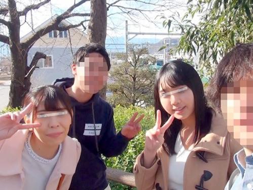 【中出し】『ちょっと…ドキドキします❤︎』温泉でエロ巨乳JDがパートナーにバレないように中出しSEX出来るか？