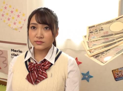 【爆乳・JK】デカすぎるオッパイのJKを口説いて生ハメやっちゃおう！謝礼金をチラつかせてSEXだ。