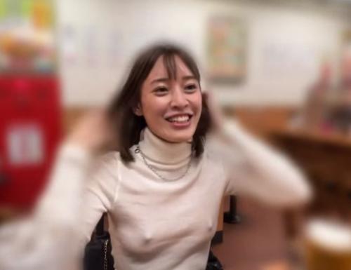 【JD・ハメ撮り】ハメ撮りの待ち合わせでやってきた女子大生お姉さんのノーブラチクビがツンツンしているエロ。