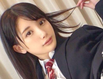 【制服女子】野外でリモコンバイブエッチした後はラブホでイチャラブSEXの中だしポン。