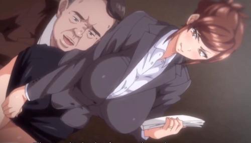 【エロアニメ】愛する旦那のためにセクハラに耐え続けるも我慢できずに快楽堕ちしてしまう人妻！！