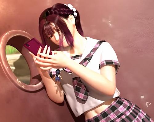 【３Dエロアニメ】公園の穴にハマっている女子高生を発見！Hなイタズラをして楽しんじゃう！！