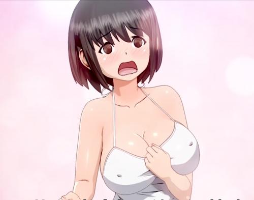 【３Dエロアニメ】エロすぎる彼女がどこでもくっついてきてHな気持ちにしてくるので他の人に隠れてエッチしまくる！！