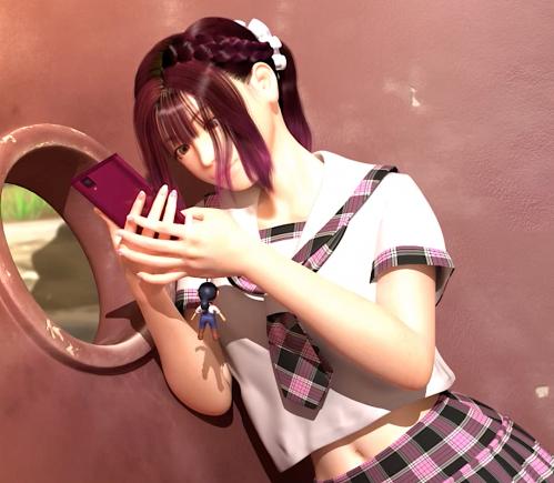 【３Dエロアニメ】穴に嵌って抜けなくなったJKが前後からチンポ責めにあって気持ち良くなっちゃう！