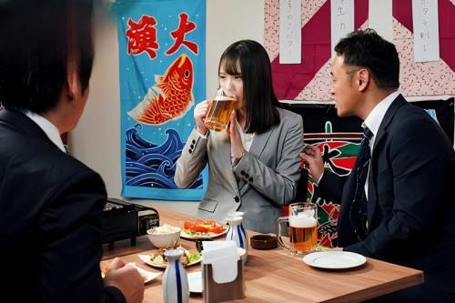 【出張相部屋】「転職先はブラック企業だった…」嫌いな上司に犯された新人OL！