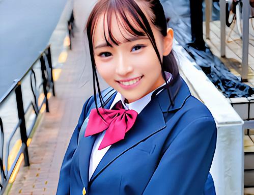 【素人ナンパ】「あっ！健康診断なんで！」制服ロリJKをくぱぁさせてパイパンまんこに生ちんぽでお注射！
