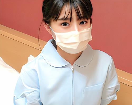 【素人ナンパ】濃厚なフェラでフル勃起！お椀型の綺麗なおっぱいのロリ顔ナース！