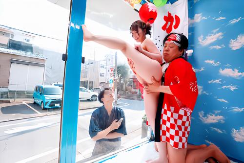【MM号】「やだ…こっち見てるし…」花火大会へ向かう浴衣の美女に声掛けして野球拳！