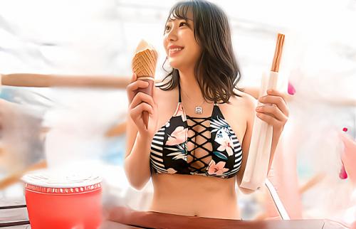 【素人ナンパ】「お友達は？…はぐれました。」超大型プール施設で谷間がエグい爆乳のギャルをゲット！
