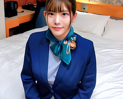 【素人ナンパ】「もう中に出していいからもっとシテ…！」仕事帰りの屈辱メス堕ちした空の女神に中出しセックス！
