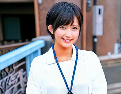 【素人ナンパ】見せつけたらデカチン好きなことがバレちゃったロリ巨乳のかわいい看護師のお姉さん！