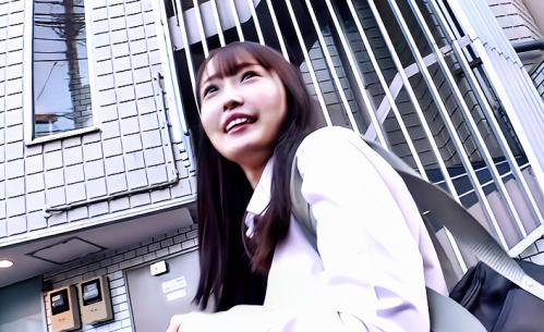 【素人ナンパ】勉強にも恋愛にもマジメな穂朝臣の制服ロリに声掛け！