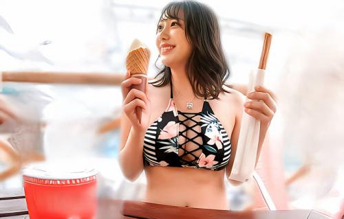 【素人ナンパ】谷間がエロいG爆乳の水着美女をナンパしてお持ち帰りしちゃう！
