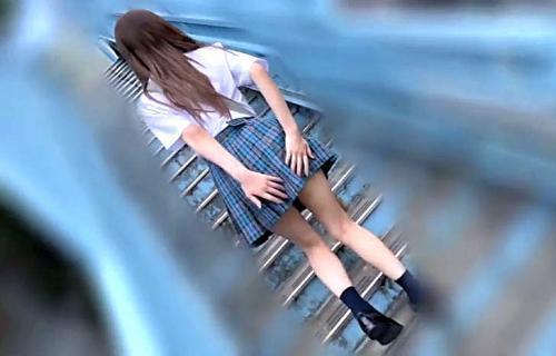 【素人】援交パパ活中の制服ロリ女子高生の貧乳ボディときれいなパイパンまんこ！
