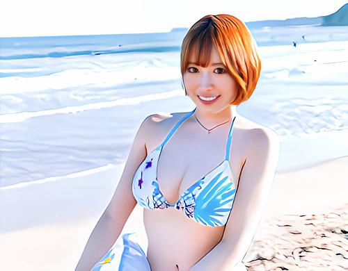 【MM号】海水浴場で見つけた友達男女がエステサロンカーに試乗してマッサージ体験！