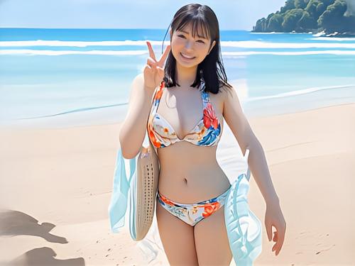 【MM号】「健康的なエクササイズ無料で受けてみませんか？」海で声をかけたおっぱいのエロいOLさんにエロい格好させてみた！