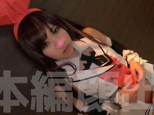 パイパン美少女とホテルデート！キズナアイのコスプレでノリノリイチャラブセックスで可愛い顔がアヘ顔に変身！