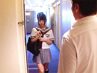 【JK×パイパン】「早くここに来たくて...」オッサンの調教凌辱の虜になってしまった美少女！アブノーマルなプレイで悶絶！