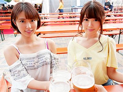 【素人ナンパ】「うそ...中に出したの？ヤバい...」ビールフェスでナンパした美少女JDを王様ゲームからハメちゃう！
